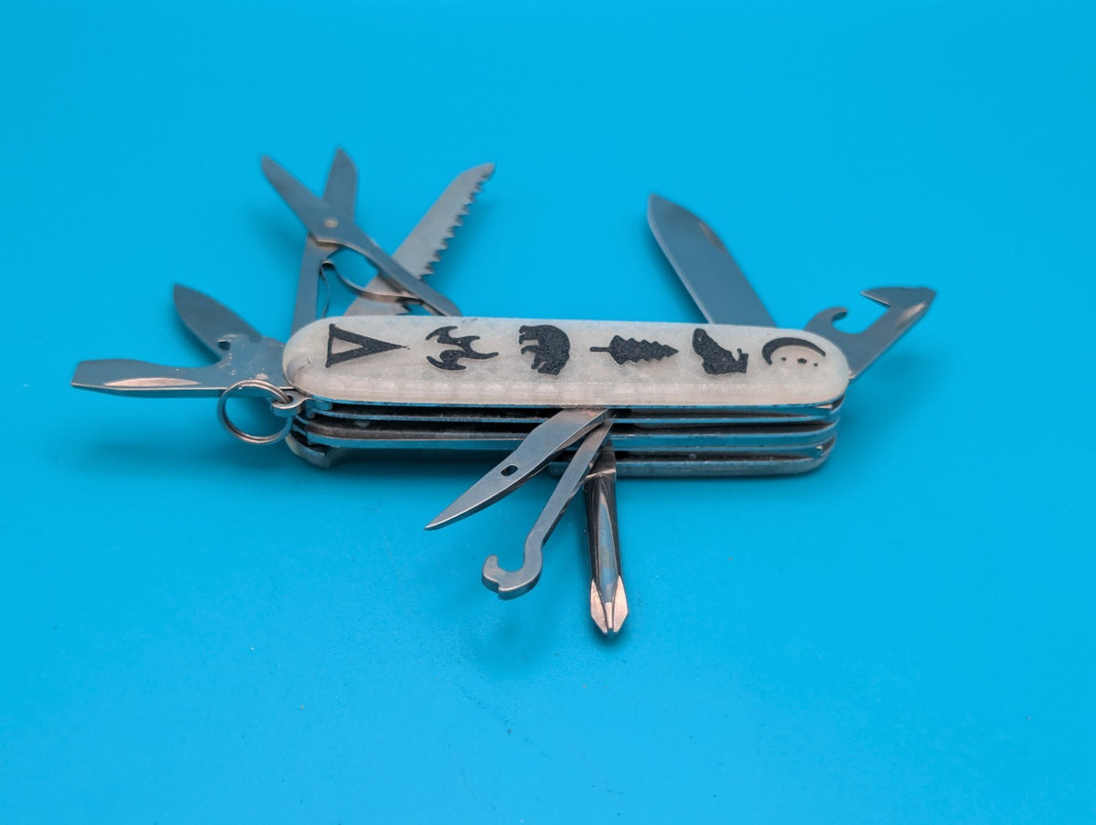 Custom Victorinox Fieldmaster Glow in the Dark Swiss Army Knife Multi Tool!