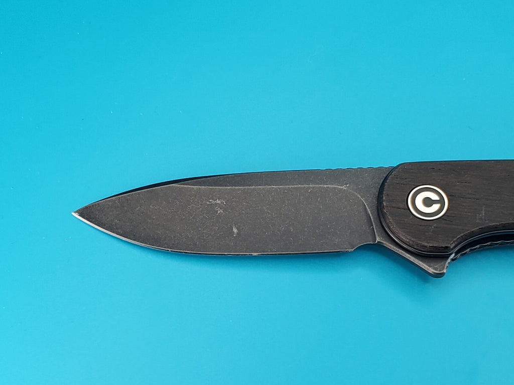 Civivi Knives Elementum Liner Lock C907W D2 Steel Black Ebony Wood