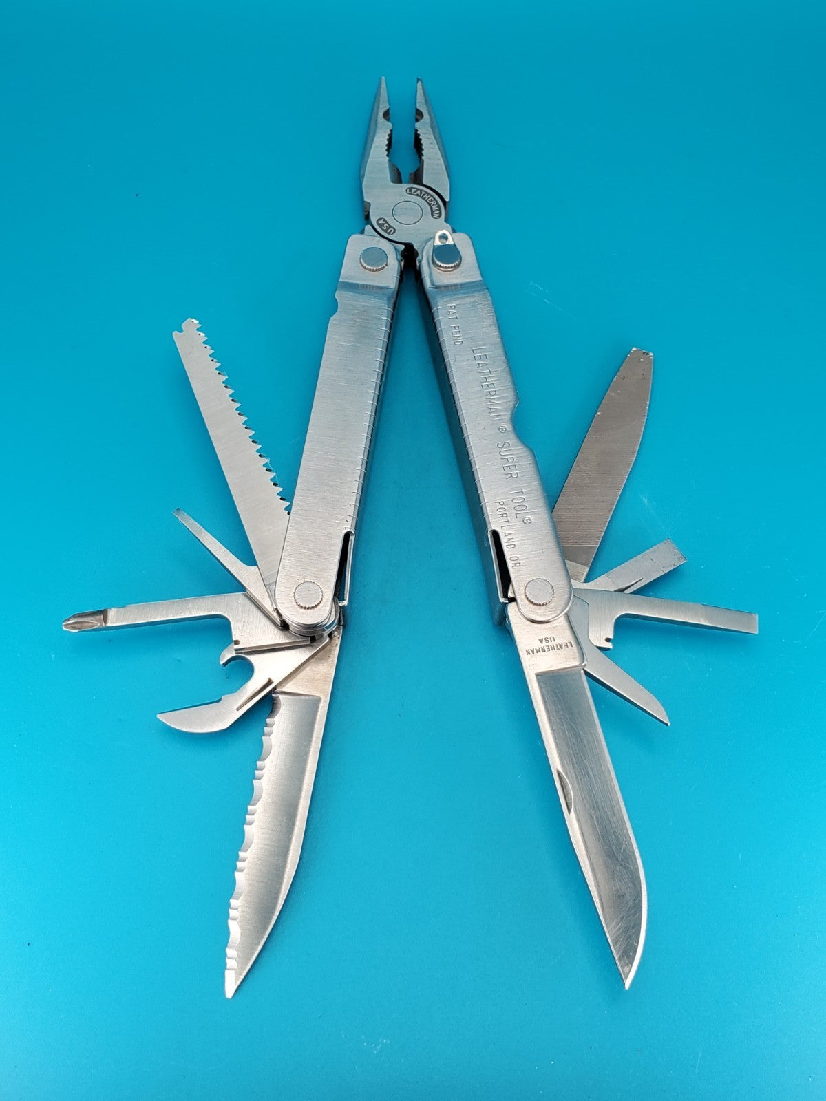 LEATHERMAN Super TOOL Multi Function Tool PLIERS, Stainless! 08/98 DATE