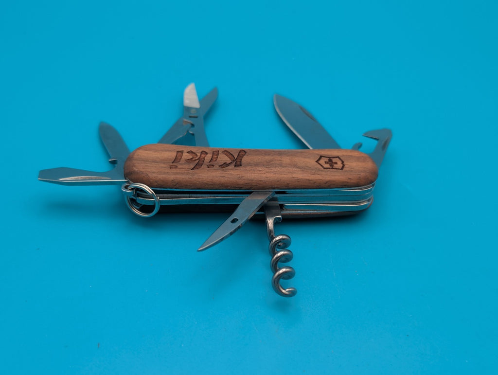 Victorinox Delemont EvoWood 14 85mm Swiss Army Knife Multi-Tool! *KIKI*