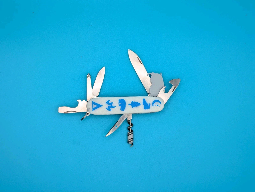 Custom Victorinox Spartan Lite Swiss Army Knife Multi Tool! Glow in the Dark!