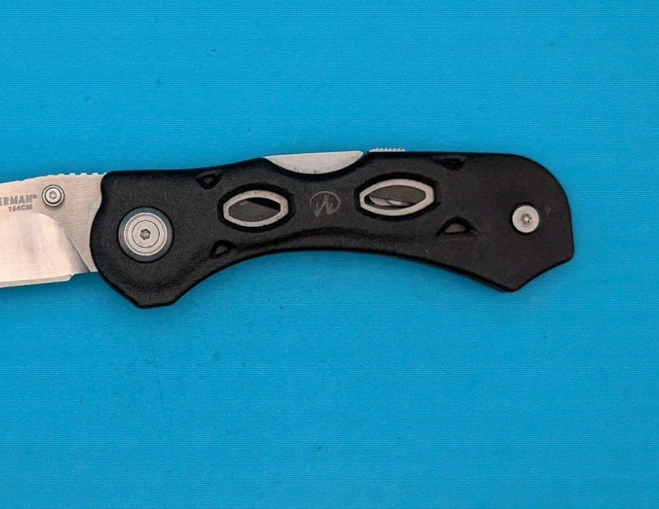 Leatherman K500X Black Lockback Plain Edge Folding Pocket Knife! RARE!