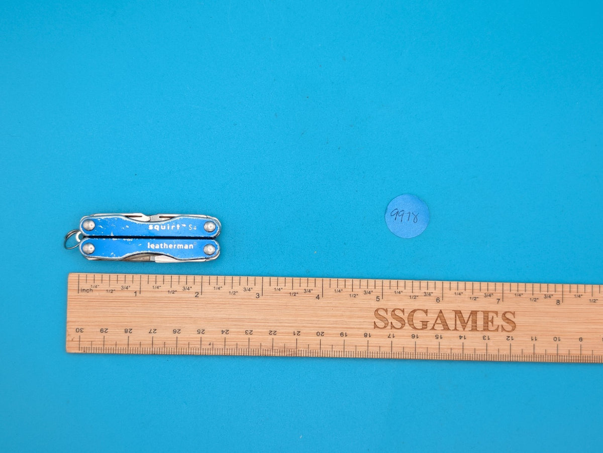 Leatherman Squirt S4 Multi-Tool, Key Ring, Retired, BLUE!