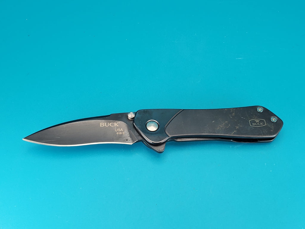 BUCK KNIFE 015 LUX MED AVID BOS 13C26 SANDVIK FRAME LOCK PLAIN EDGE POCKET KNIFE