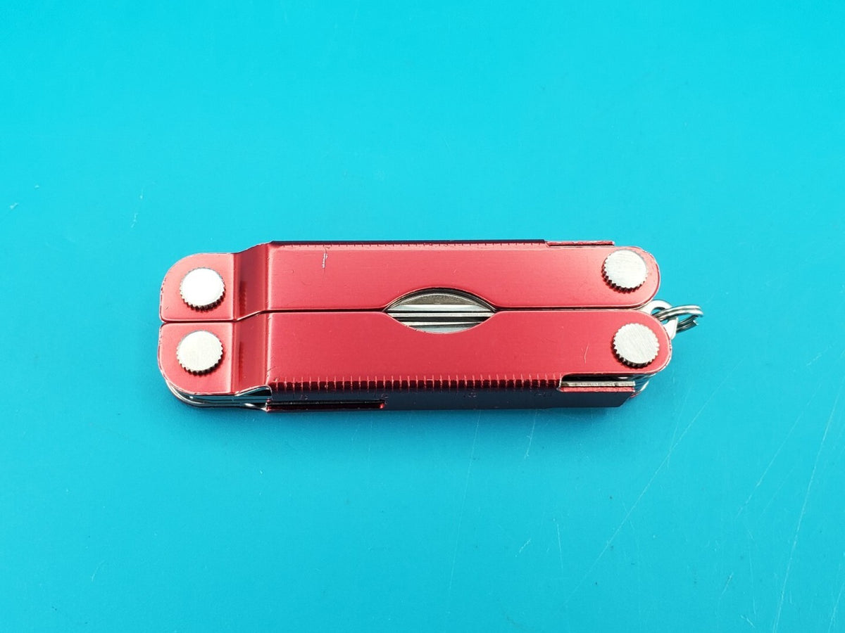 Leatherman Micra Multi-Tool, Knife, Scissors, Key Ring, Red!