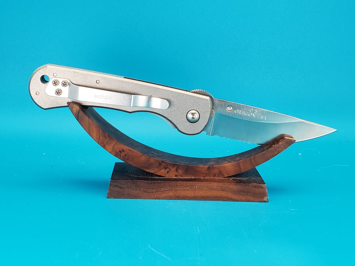 Vintage Kershaw Starkey Ridge Titanium Handle Pocket Knife 1410ST Oregon USA