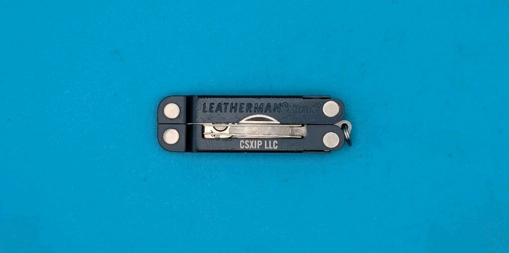 Leatherman Micra Multi-Tool, Knife, Scissors, Key Ring, Blue! CSXIP SECURE DATA