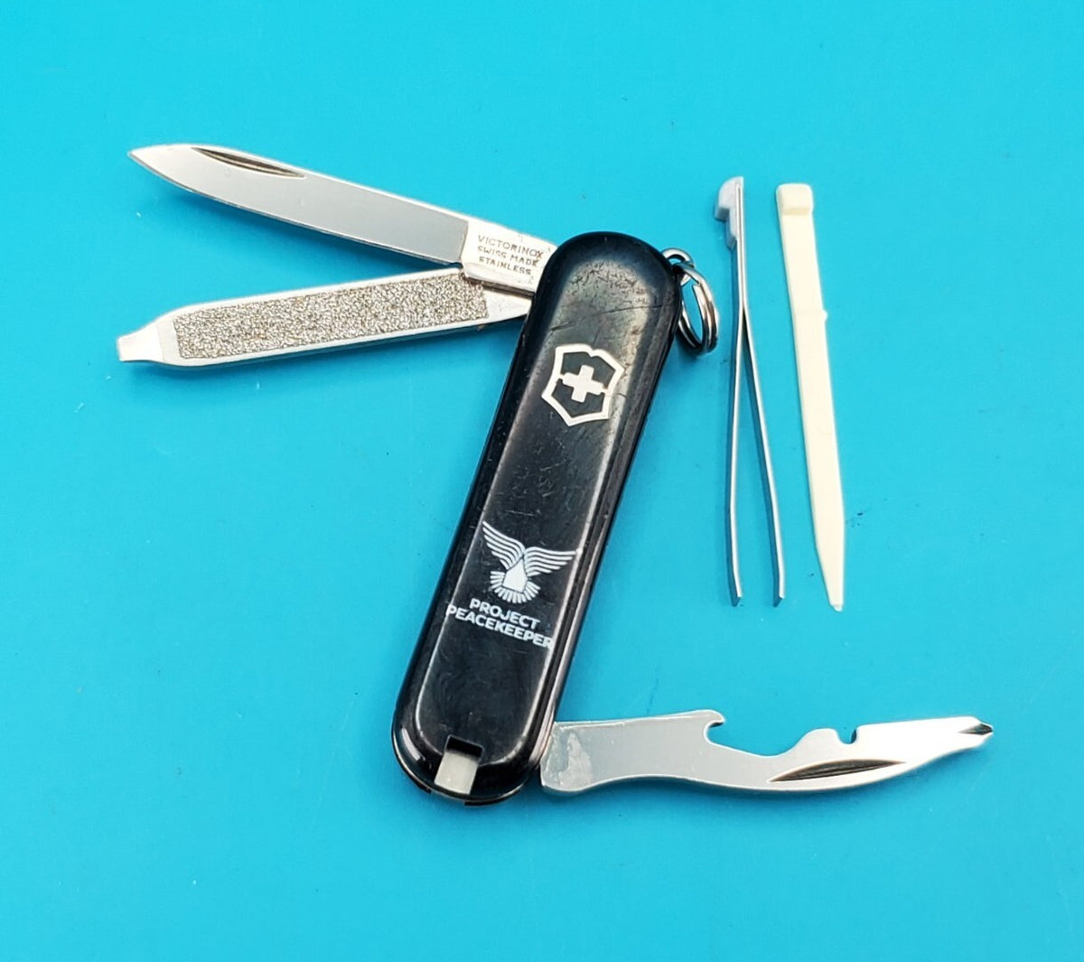 Victorinox Rally BLACK & BLUE Swiss Army Knife Multi Tool! PROJECT PEACEKEEPER