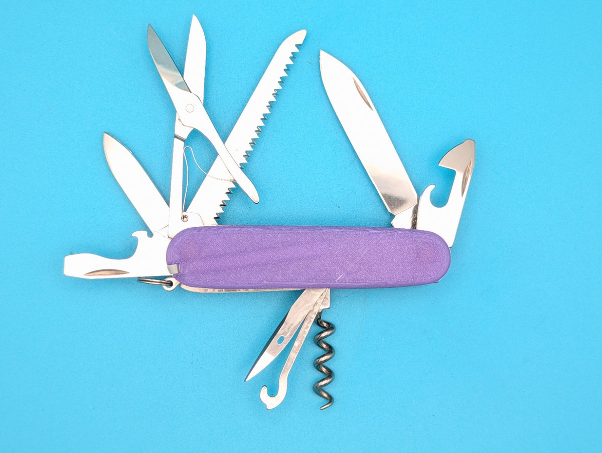 Victorinox Huntsman Electric Purple Glow in the Dark Swiss Army Knife! 91mm