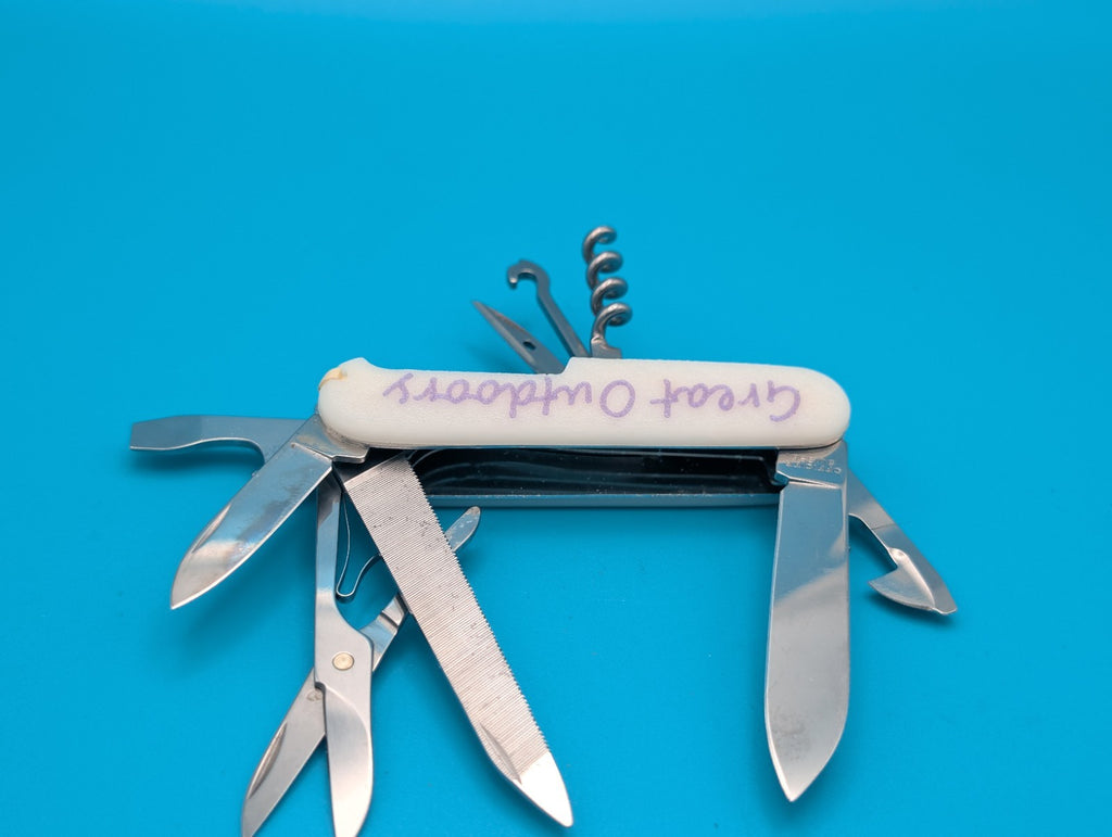 Custom Victorinox Mountaineer Glow in the Dark Swiss Army Knife Multi Tool!