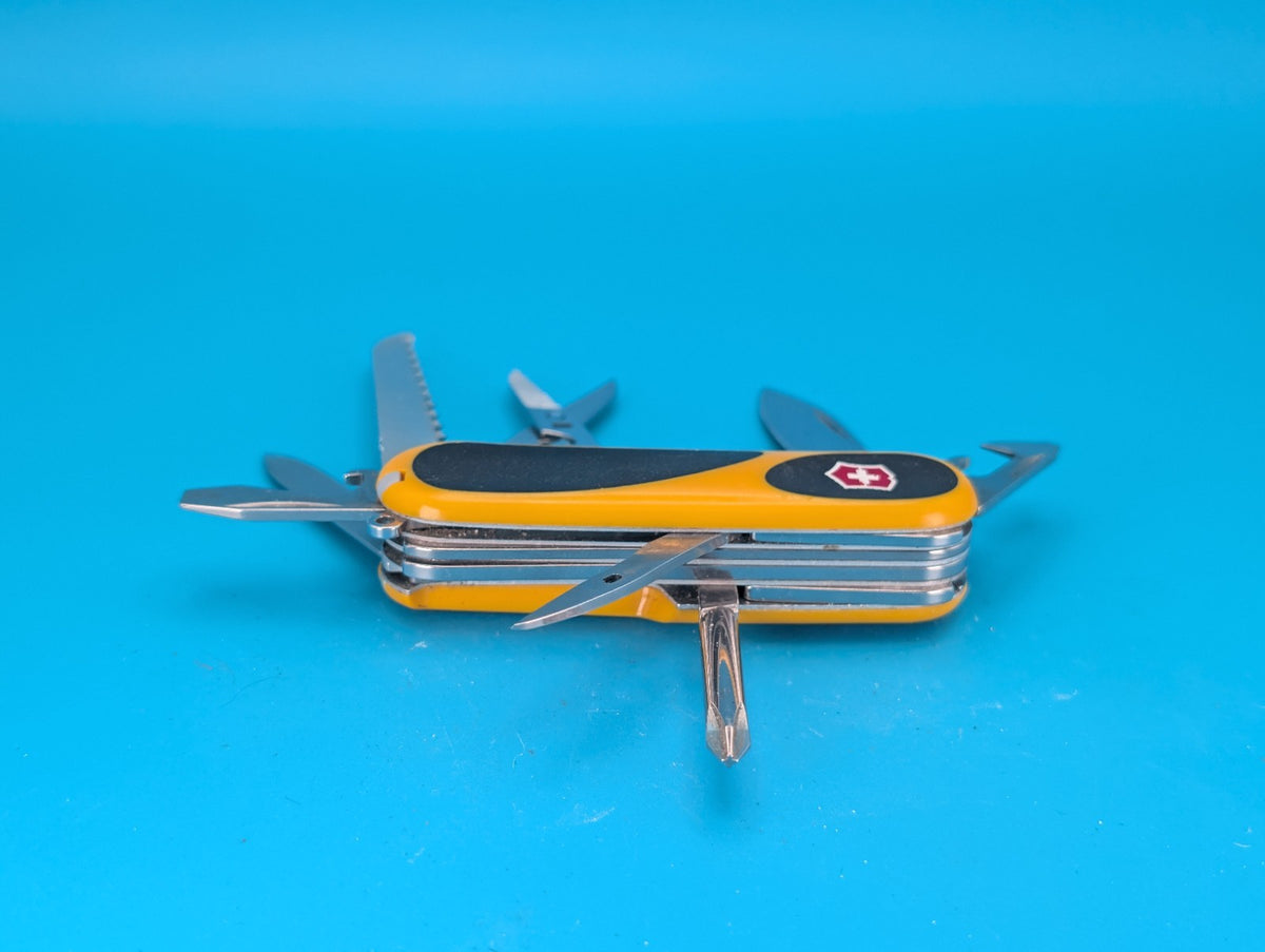 Victorinox EvoGrip S18 Yellow & Black Swiss Army Knife Multi Tool!