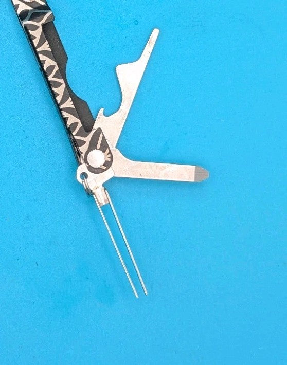 Leatherman Micra Multi-Tool, Knife, Scissors, Key Ring, Custom Pattern!