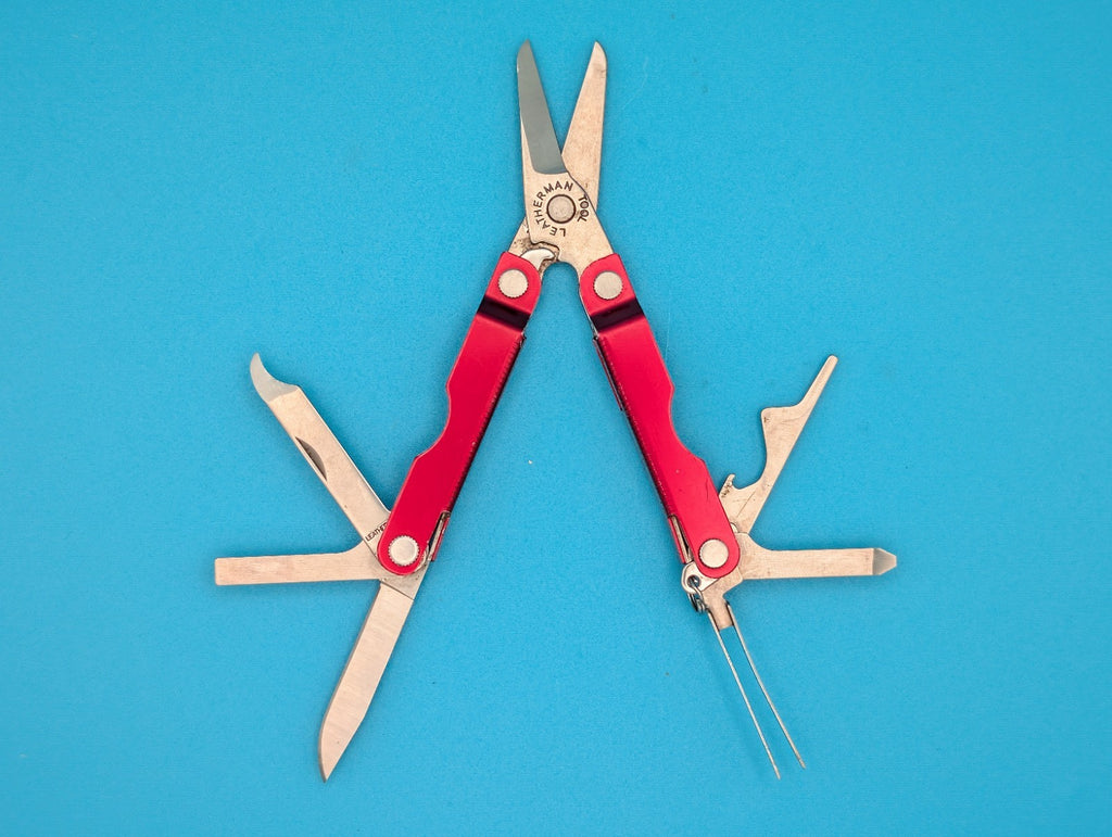 Leatherman Micra Multi-Tool, Knife, Scissors, Key Ring, Red!