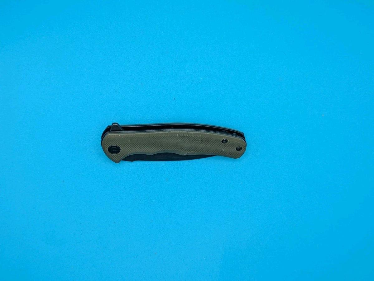 Civivi Mini Praxis Flipper Pocket Knife Liner Lock Plain Edge Blade! Olive Green