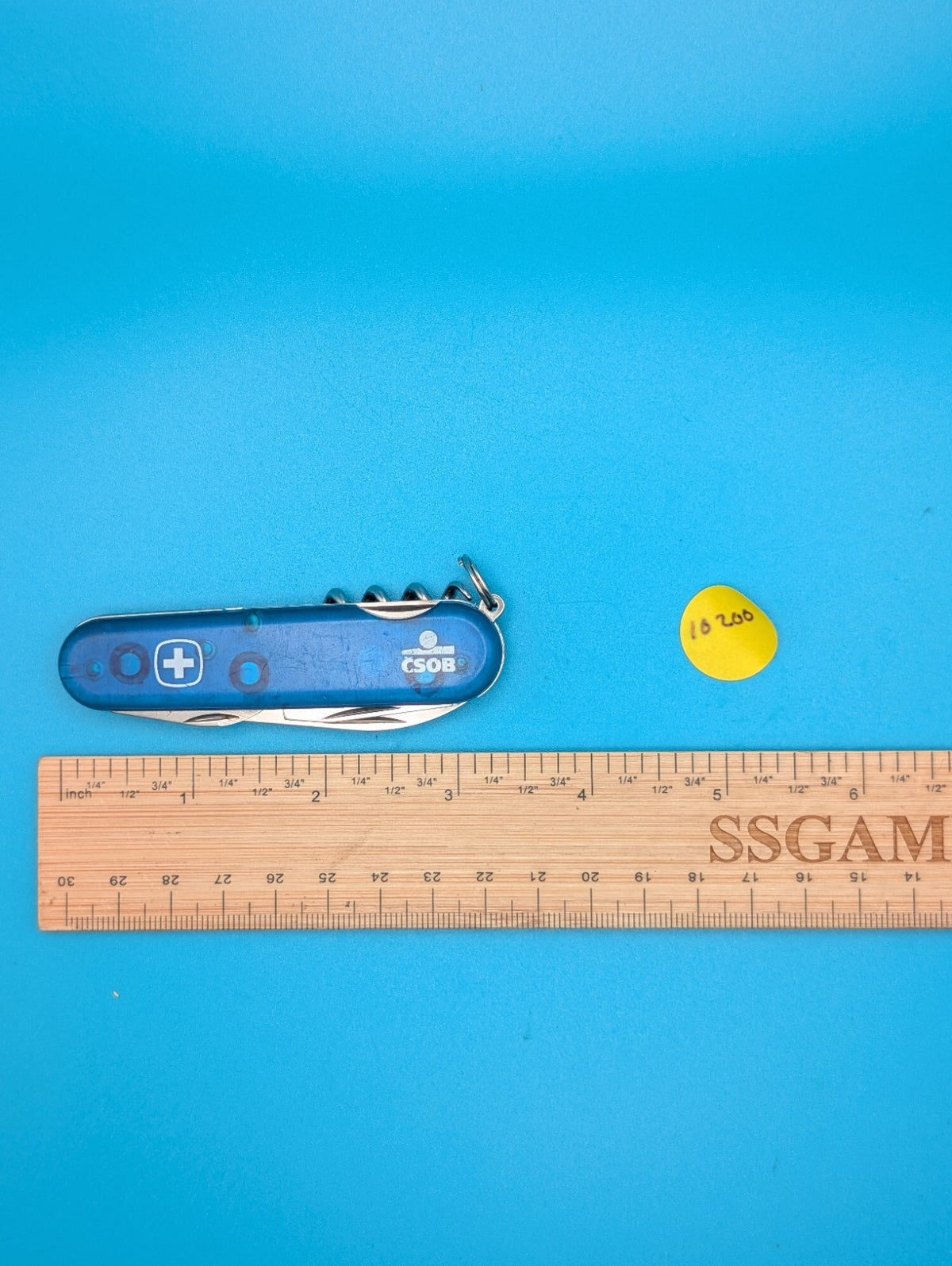 Wenger Commander Blue Translucent Swiss Army Knife Multi Tool!