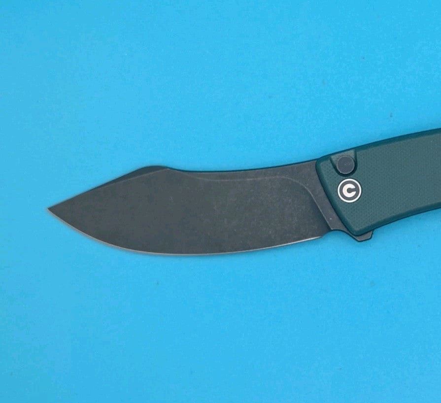 Civivi Outlaw Muk Folding Knife 3.5" 14C28N Sandvik Steel Blade Green G10 Handle