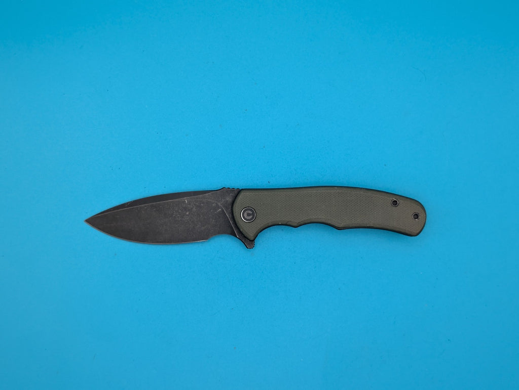 Civivi Mini Praxis Flipper Pocket Knife Liner Lock Plain Edge Blade! Olive Green