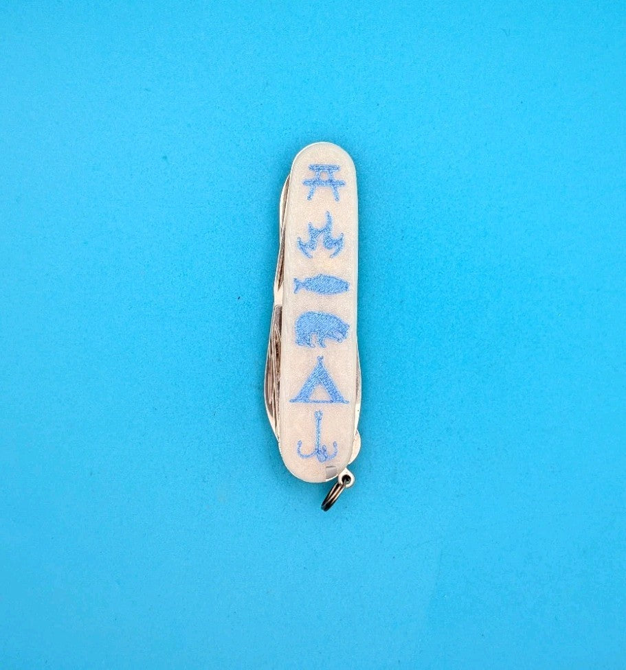 Custom Victorinox Super Tinker Glow in the Dark Swiss Army Knife Multi Tool!