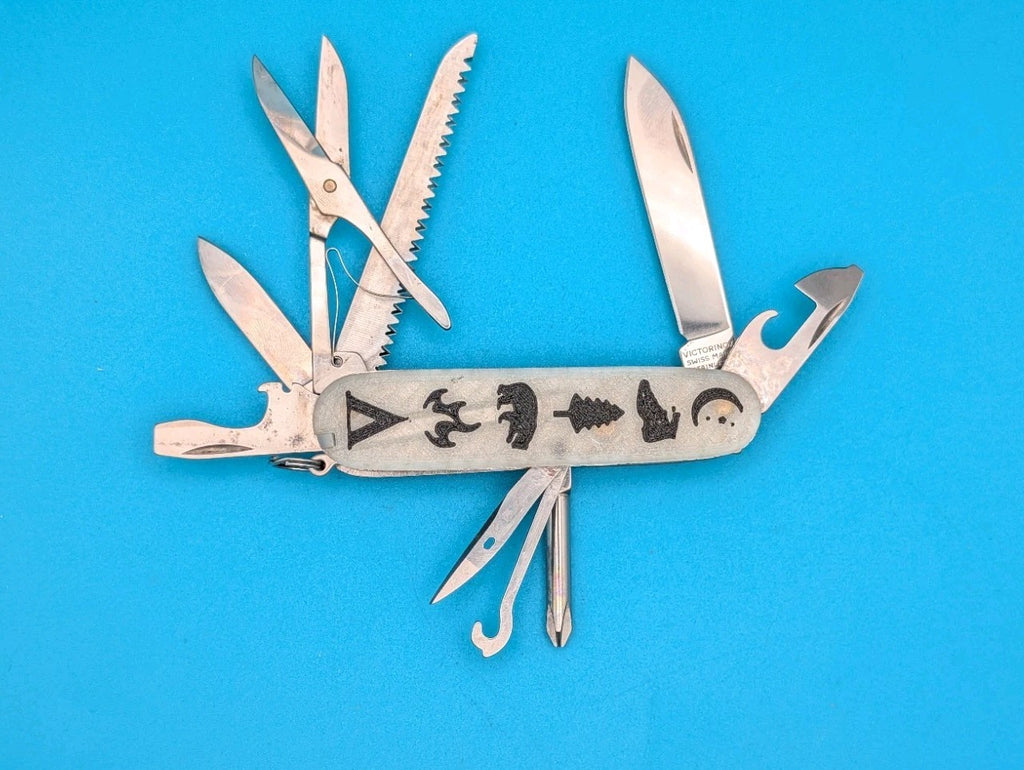 Custom Victorinox Fieldmaster Glow in the Dark Swiss Army Knife Multi Tool!