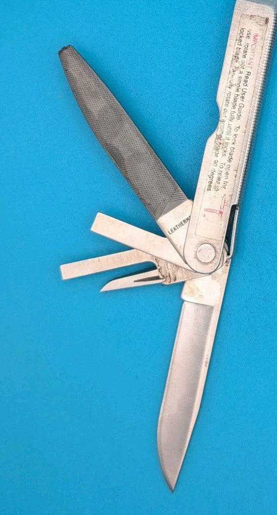 LEATHERMAN Super TOOL Multi Function Tool PLIERS, Stainless! 04/98 DATE