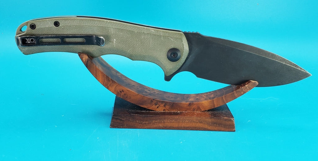 Civivi Praxis Flipper Pocket Knife Liner Lock Plain Edge Stonewashed Blade!