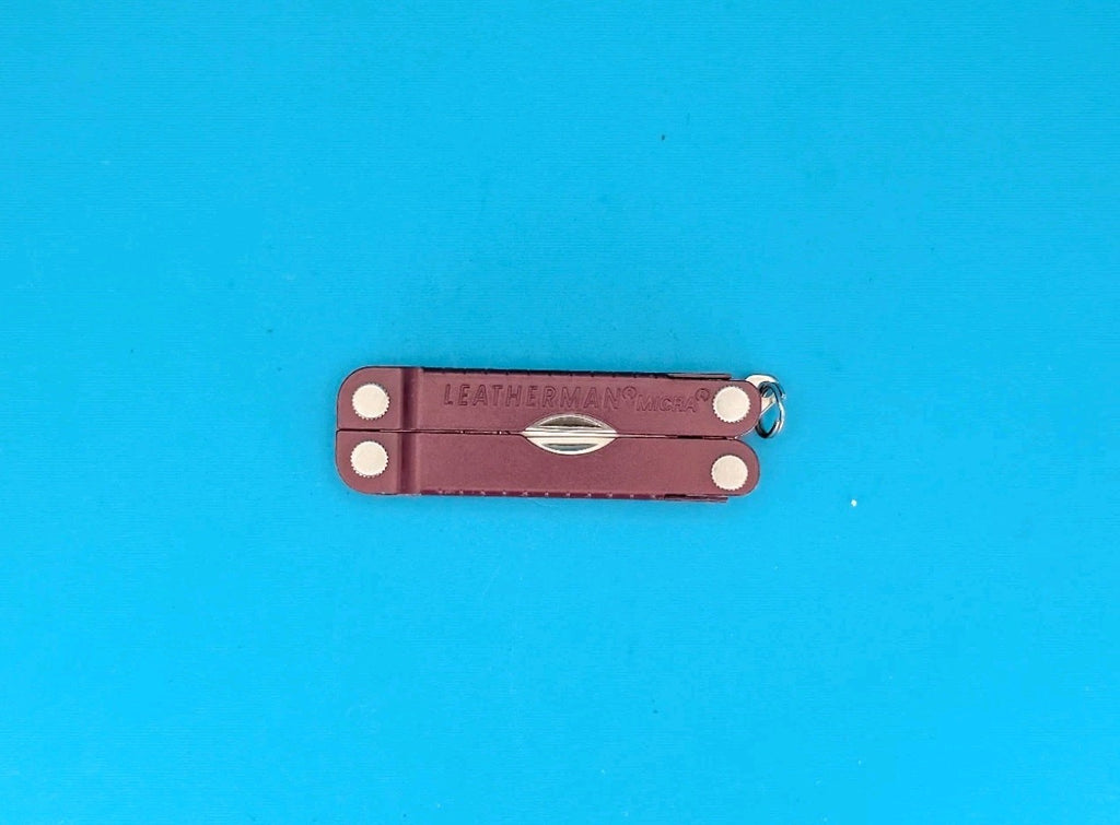 Leatherman Micra Multi-Tool, Knife, Scissors, Key Ring, Cherry Red!