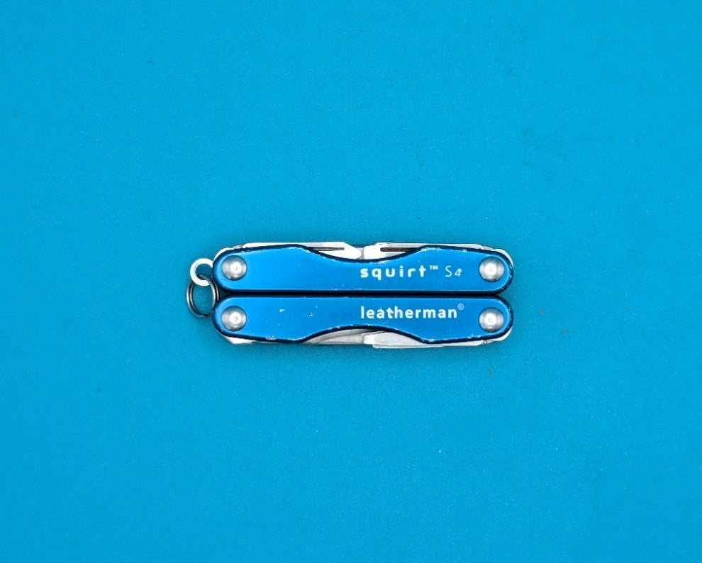 Leatherman Squirt S4 Multi-Tool, Key Ring, Retired, BLUE!