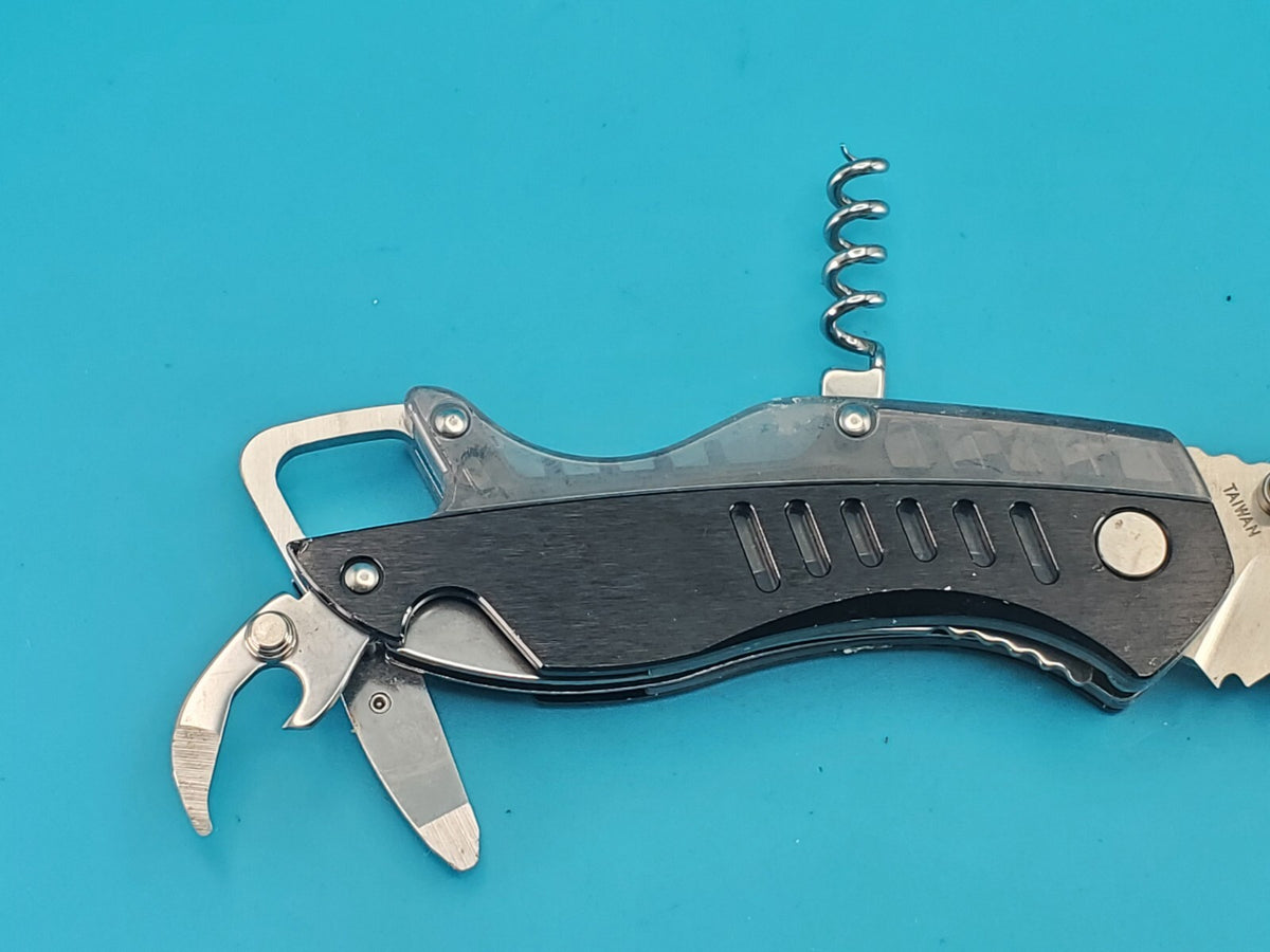 Buck Whittaker 760T Folding Pocket Knife Multi Tool Corkscrew