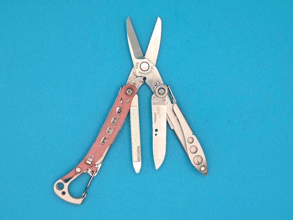 Rare Early Retired PINK Leatherman Style CS Multitool, Cancer Foundation