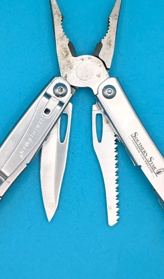 Leatherman Sidekick Multi-Tool, Knife, Pliers, Saw, Stainless, Southern Star
