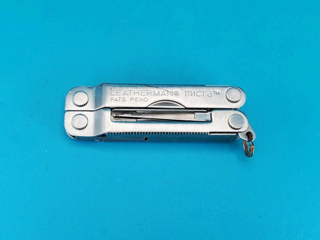 Leatherman Micra Multi-Tool, Knife, Scissors, Key Ring, Stainless! *GOLDMINE*