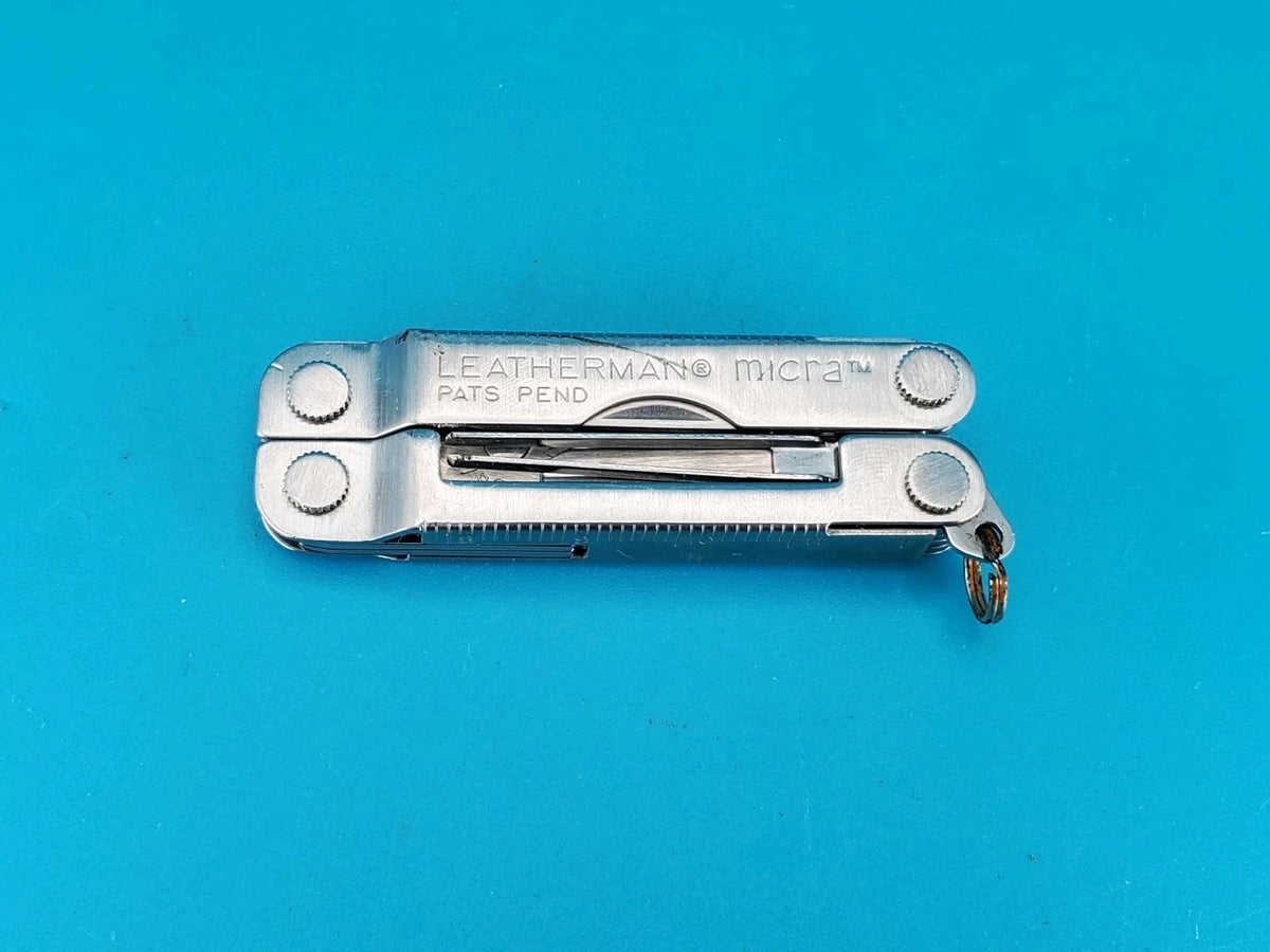 Leatherman Micra Multi-Tool, Knife, Scissors, Key Ring, Stainless! *GOLDMINE*
