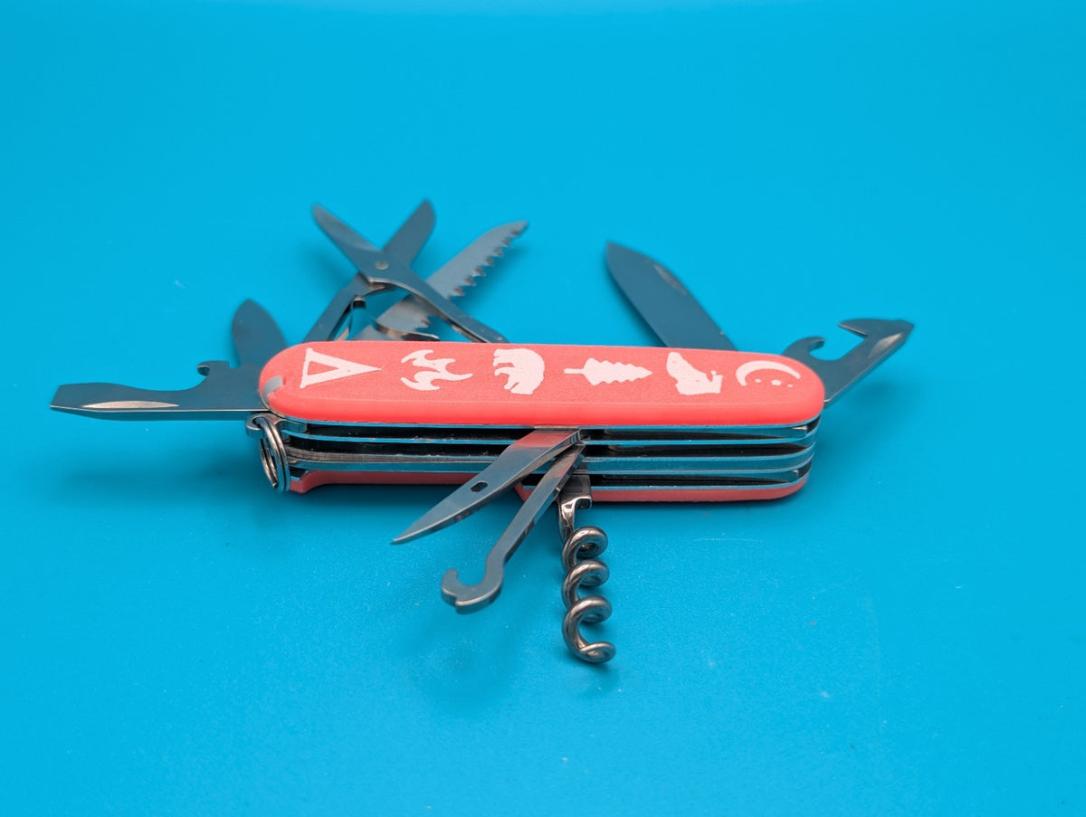 Custom Victorinox Huntsman Glow in the Dark Swiss Army Knife Multi Tool!