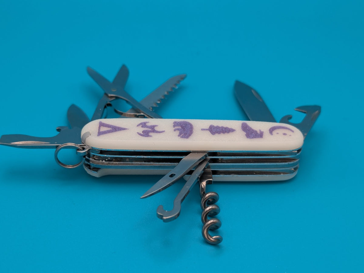 Custom Victorinox Huntsman Glow in the Dark Swiss Army Knife Multi Tool!