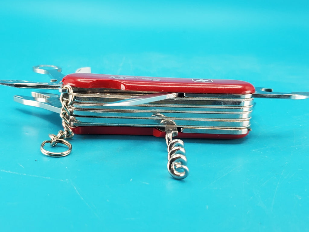 Vintage Wenger Motorist Red Swiss Army Knife Multi Tool!