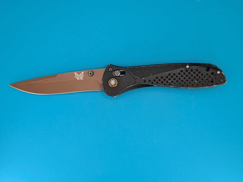 Benchmade 710FE-2401 Seven Ten LE Flat Earth PVD MagnaCut Black Alum Bronze AXIS