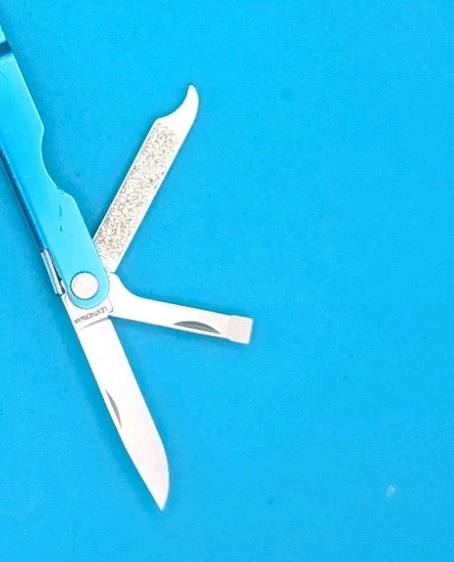 Leatherman Micra Multi-Tool, Knife, Scissors, Key Ring, Blue! *IUOE LOCAL 101*