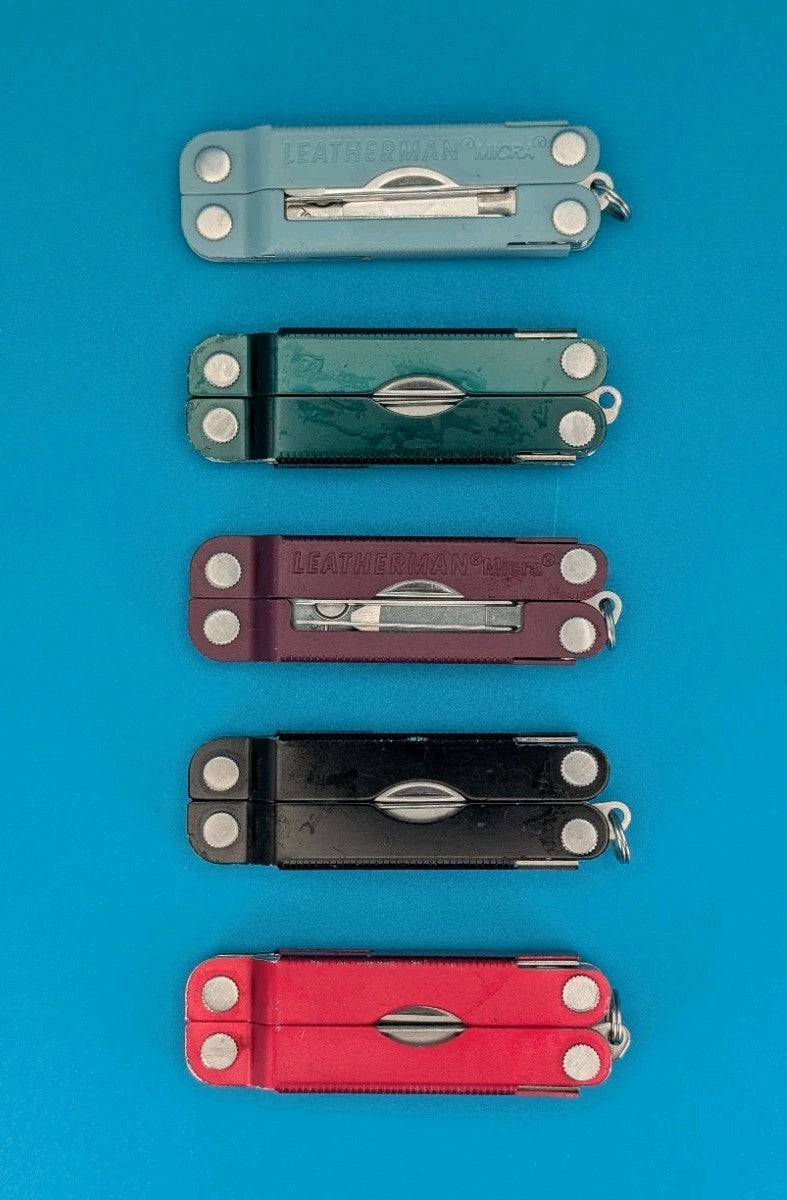 Leatherman Micra Multi-Tool Knife Scissors Key Ring! MIXED COLORS! LOT OF 5!