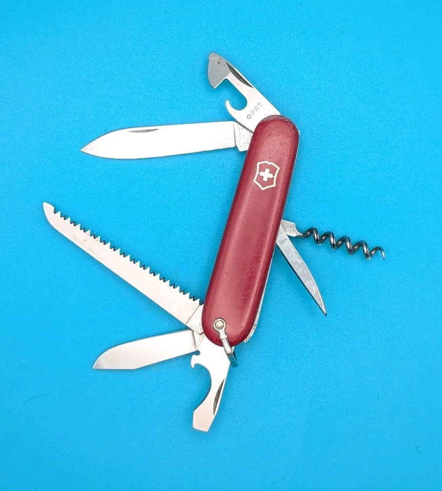 Vintage Victorinox Victoria Camper Red Swiss Army Knife Multi Tool! PAT!