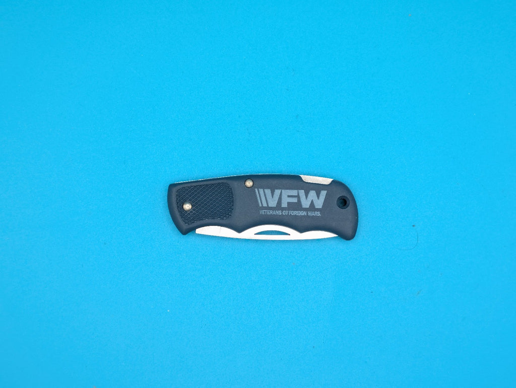 Cutco 1886 Plain Edge Blade USA Lockback Knife! Blue Handle!
