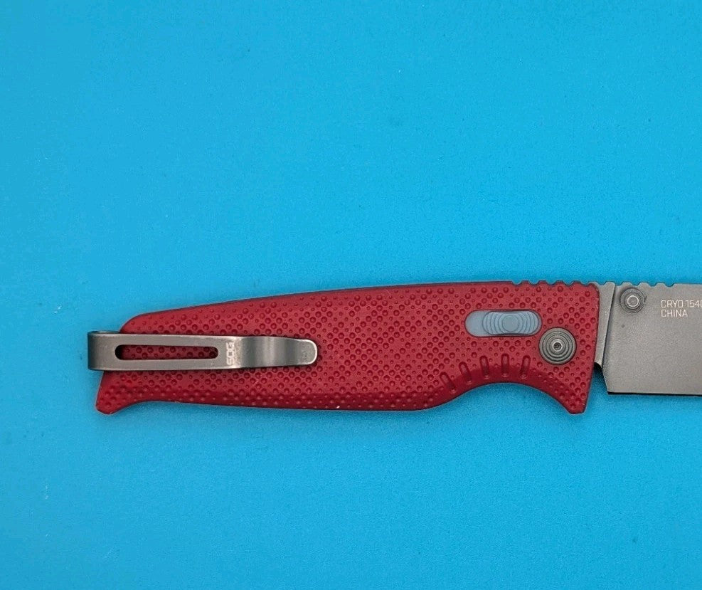 SOG Altair XR Canyon Red CRYO 154CM Folding Knife
