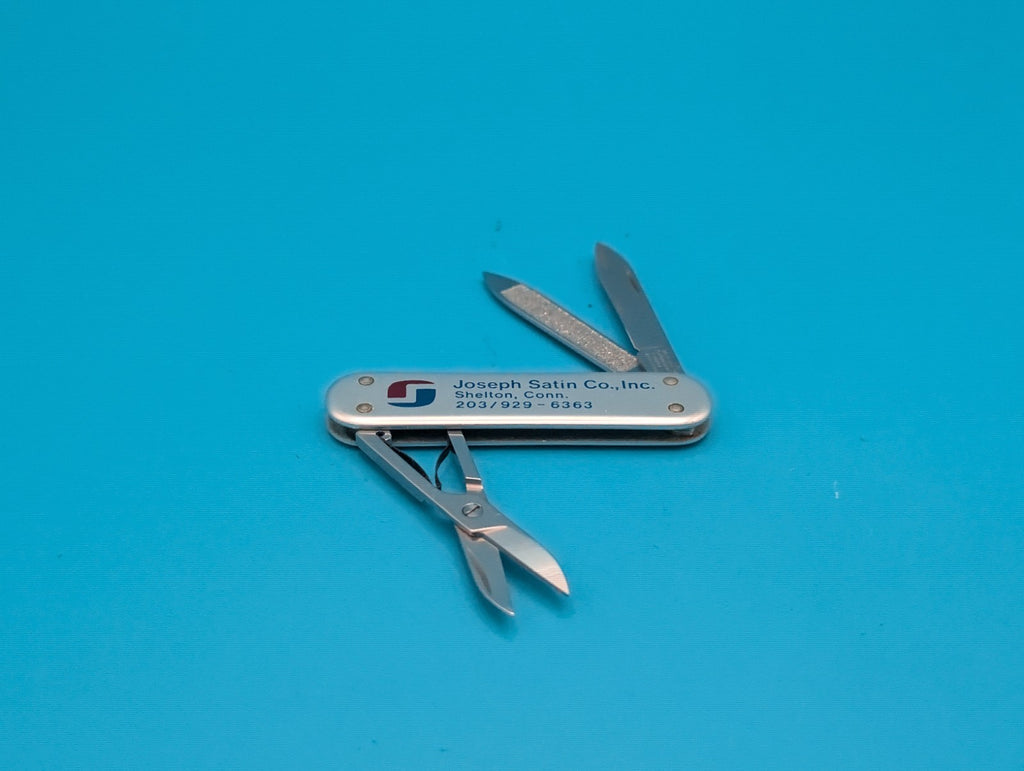 Vintage Victorinox Swiss Army Knife Silver Smooth Alox Companion 58mm