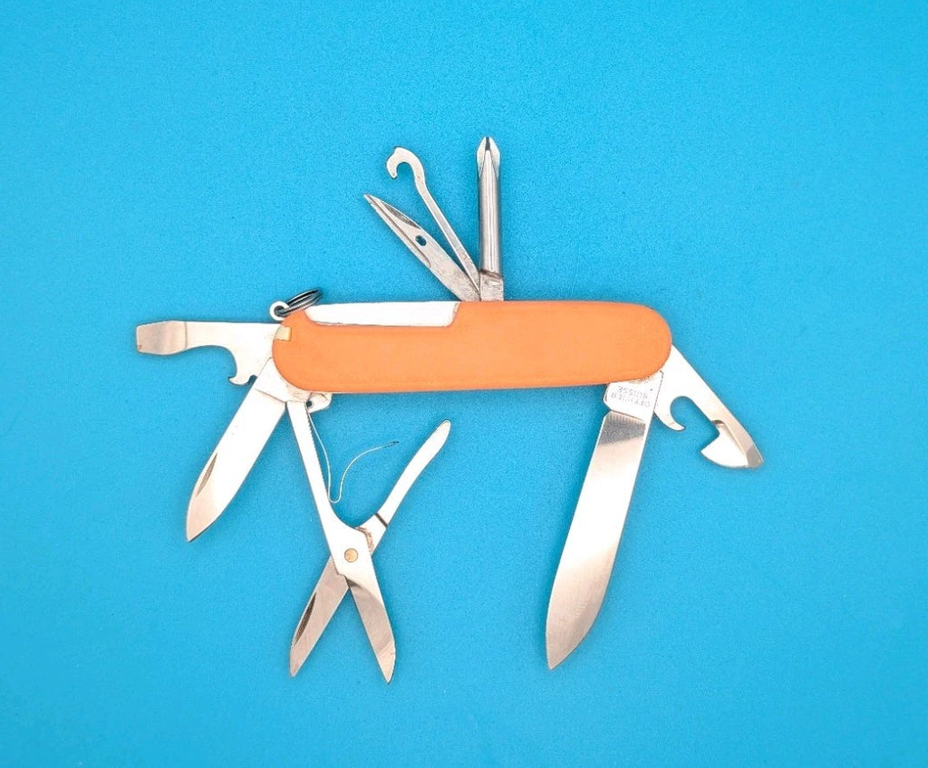 Victorinox Super Tinker Swiss Army Knife Multi Tool! Glow in the Dark Orange!