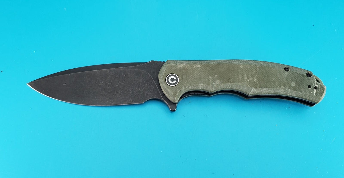 Civivi Praxis Flipper Pocket Knife Liner Lock Plain Edge Stonewashed Blade!