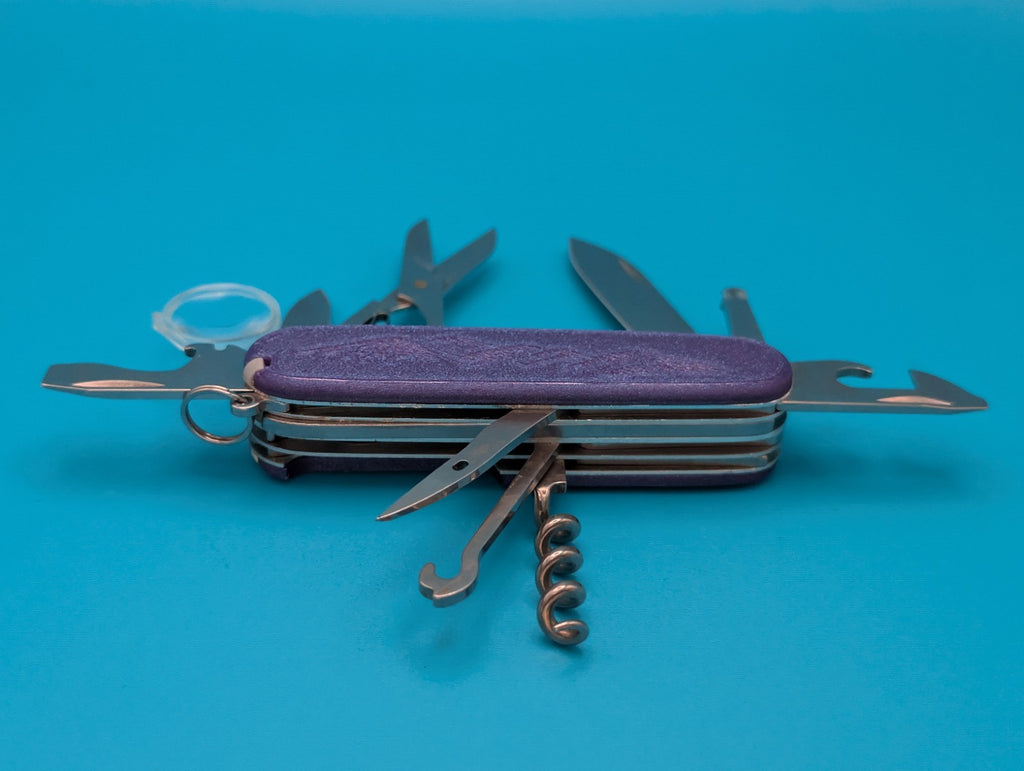Custom Victorinox Explorer Swiss Army Knife w/ Magnifying Glass!