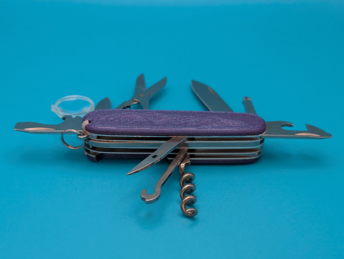 Custom Victorinox Explorer Swiss Army Knife w/ Magnifying Glass!