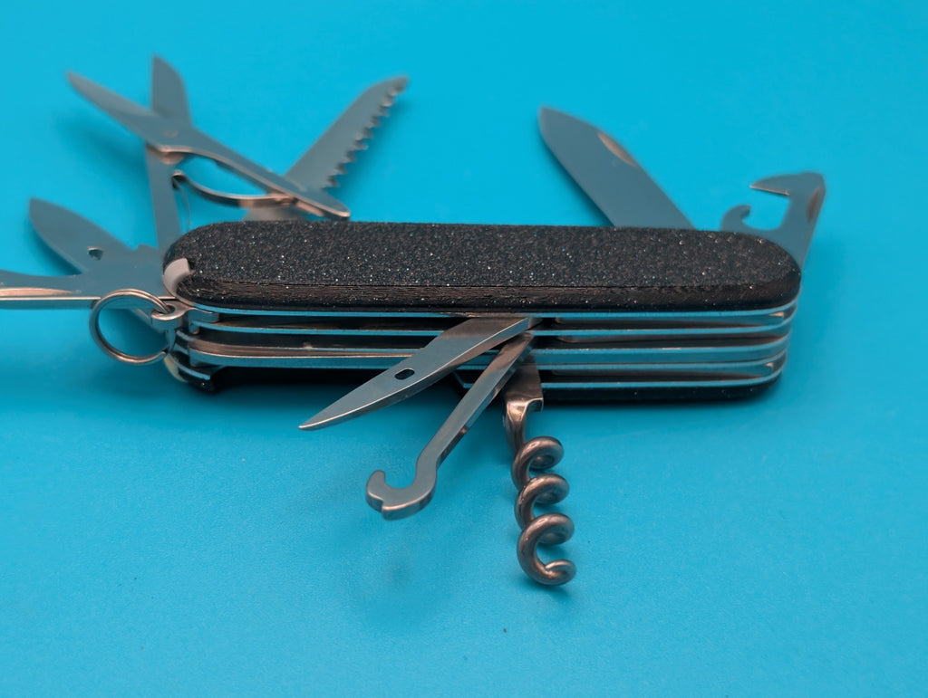 Custom Victorinox Huntsman Galaxy Black Swiss Army Knife Multi Tool
