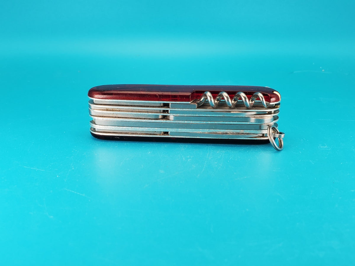 Victorinox Huntsman Lite Ruby Red Swiss Army Knife Multi Tool!