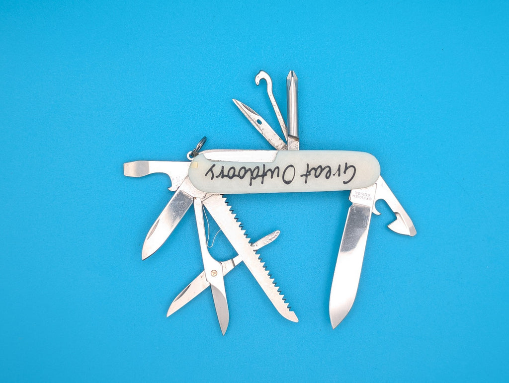 Custom Victorinox Fieldmaster Glow in the Dark Swiss Army Knife Multi Tool!