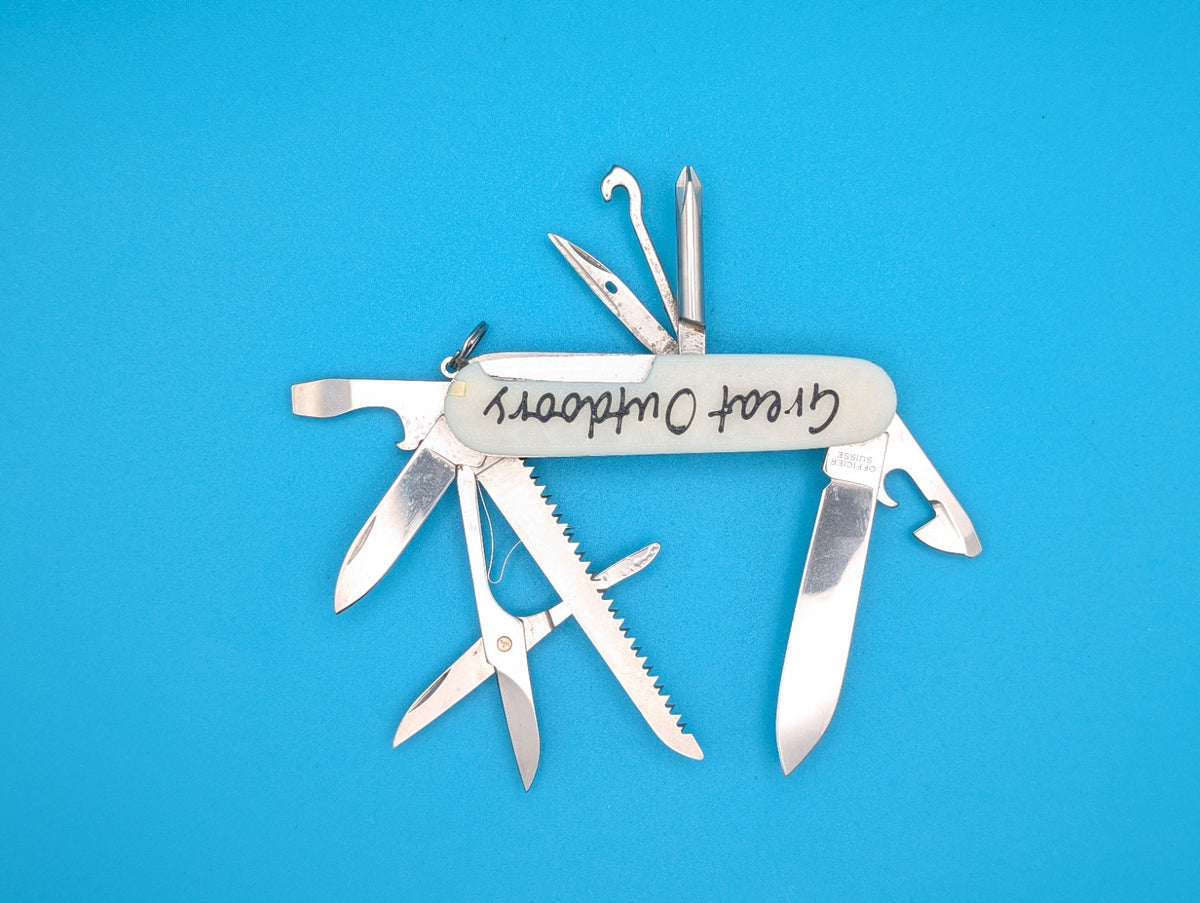 Custom Victorinox Fieldmaster Glow in the Dark Swiss Army Knife Multi Tool!